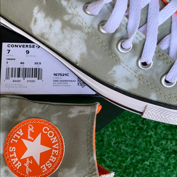 CONVERSE CTAS HI STREET SAGE/WHITE/BLACK Men’s - Picture 16 of 16